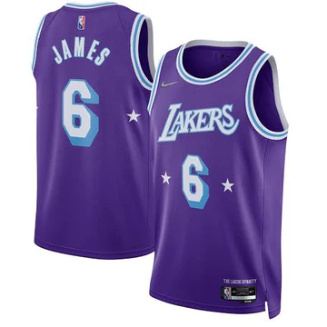 La Lakers Purple 75th anniversary Edition James 6 - Master Quality 